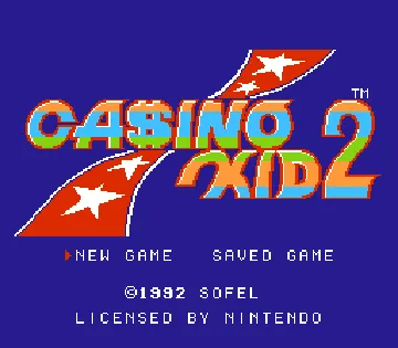 Casino Kid II (USA) screen shot title